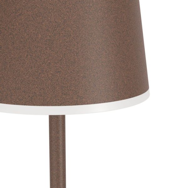 Mannera 140cm Rusten brun bærbar Fra Eglo - Takket være den trådløse funktion kan lampen placeres frit i rummet og giver et jævnt og behageligt lys - Perfekt til at skabe stemning eller til læsning.