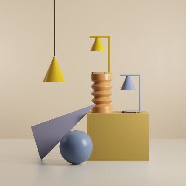 Form Ø24 Blå loftslampe Fra Artera - Denne minimalistiske pendel med sin elegante kegleformede skærm i en subtil bl&aring; ton er det perfekte valg til dig, der ønsker et stilrent og moderne look i dit hjem.