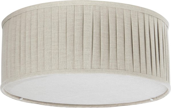 Plissé Ø45 Beige plafond Fra PR Home - L&aelig;kker og stilren plafond i l&aelig;kkert h&oslash;rstof.