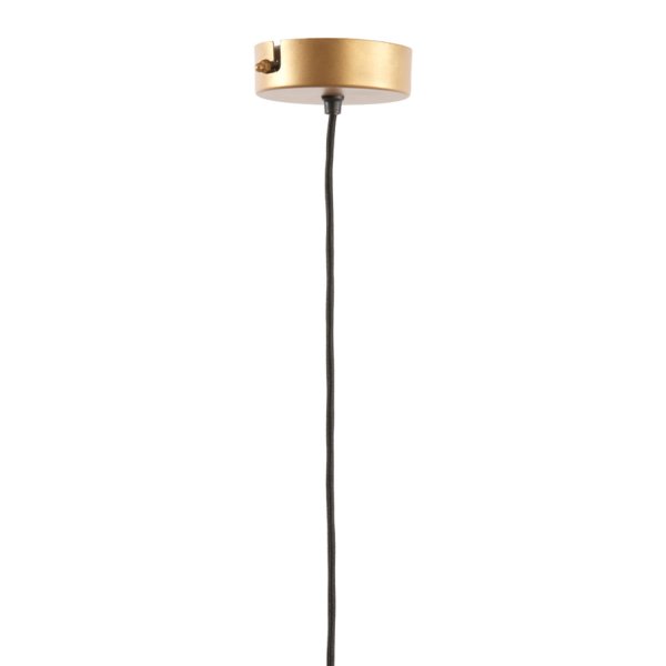 Fodara Ø48 Natur loftslampe Fra Light & Living - Skærmen er viklet ind i snoet jutetråd, hvilket skaber et let og luftigt udseende.