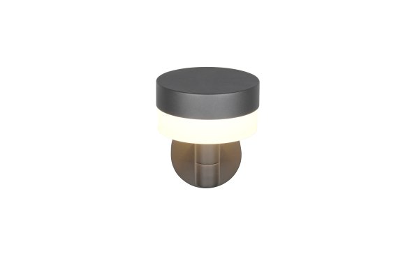 Mackenzie 22cm Antracit udendørslampe Fra Trio Lighting - Mackenzie er en moderne og v&aelig;rdifuld facadebelysning med et stilrent design i antracit.