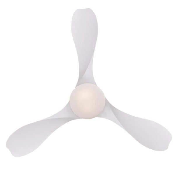 Pierre Ø132 Hvid Fra Westinghouse - Pierre loftventilator med dæmpbar LED-lyskilde og hvid finish er en moderne og elegant løsning til både soveværelser og stuer.