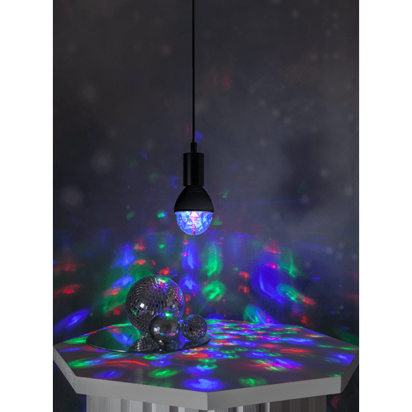 Disco Sort børnelampe Fra Star Trading - Lampe med roterende lys, der skaber stemningen til diskoteket!