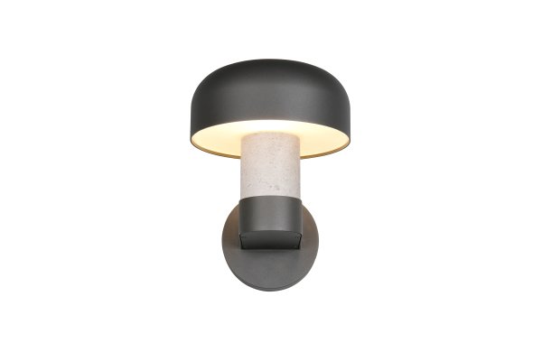 Fraser 24cm Konkret udseende udendørslampe Fra Trio Lighting - Fraser er lavet af st&oslash;bt aluminium og kombinerer moderne minimalisme med industrielle detaljer.