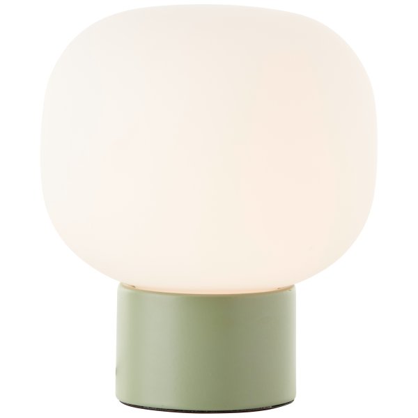 Camille 20cm Grøn bordlampe Fra Brilliant - Med en diameter på 17 cm og en højde på 20 cm er Camille både praktisk og dekorativ.