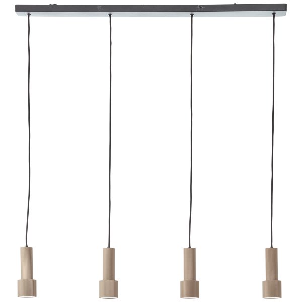Cadiz 98cm Bronze loftslampe Fra Brilliant - Pendellængden kan justeres, så den passer til forskellige rumhøjder, og lampen monteres nemt i loftet.