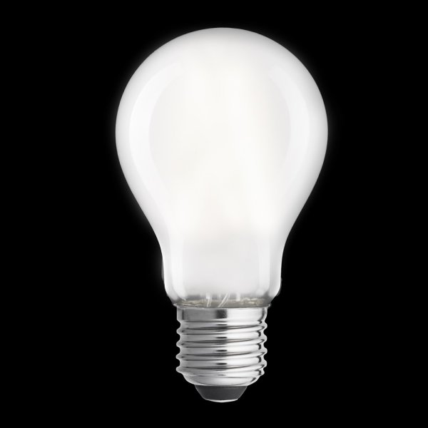 E27 normal mat 2W 2700K Hvid Fra Unison - KLASSISK normal mat E27 lyskilde med en effekt p&aring;; 2W og et behageligt, varmt lys p&aring; 2700K giver et bl&oslash;dt og glat lys, ideelt til generel belysning i hjemmet.