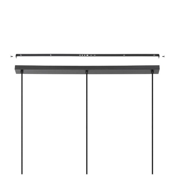 Alderney 90cm Natur loftslampe Fra Eglo - Det minimalistiske design i kombination med naturlige materialer skaber en smuk kontrast, der passer perfekt over spisebordet, i stuen eller i køkkenet.