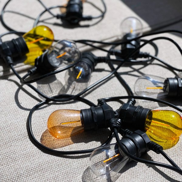 Deco bulb x 5 Årgang Fra Lightson - Et fleksibelt og prisbilligt 12-volt system til din have, som du nemt selv installerer og senere kan bygge videre på, op til 50 meter, hvis du ønsker det.
