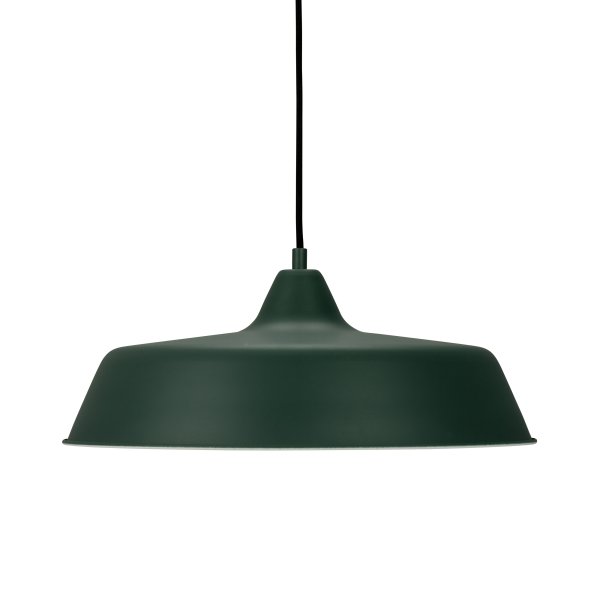 Raw Ø40 Mørkegrøn loftslampe Fra Dyberg Larsen - Raw pendel er en moderne og stilfuld loftslampe lavet af metal med et charmerende design.