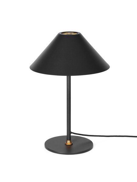 Hygge 35cm Sort bordlampe Fra Halo Design - Hygge er en stilfuld bordlampe, der kombinerer skandinavisk minimalisme med et moderne design.