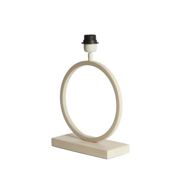 Liva 43cm Cremet hvid lampefod Fra Light & Living - 