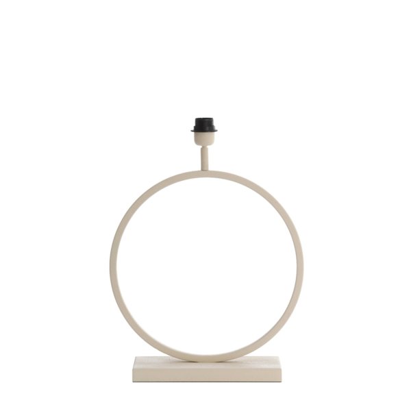 Liva 53cm Cremet hvid lampefod Fra Light & Living - 