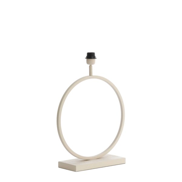 Liva 53cm Cremet hvid lampefod Fra Light & Living - 