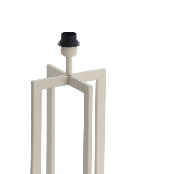 Mace 46cm Cremet hvid lampefod Fra Light & Living - 