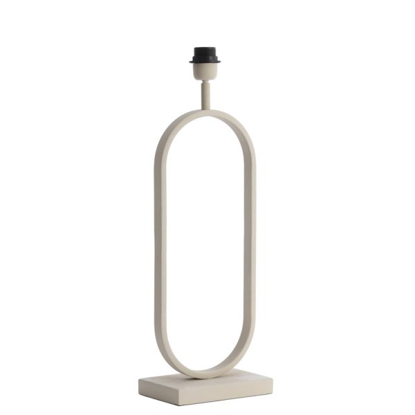 Jamiri 55cm Cremet hvid lampefod Fra Light & Living - 