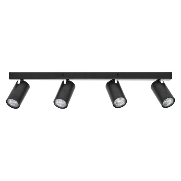 Octagon 4 Sort spotlight Fra Ledvance - Den n&auml;tta formen i kombination med de r&ouml;rliga spotlightsen g&ouml;r den m&aring;ngsidig och passar in i alla hem och stilar.