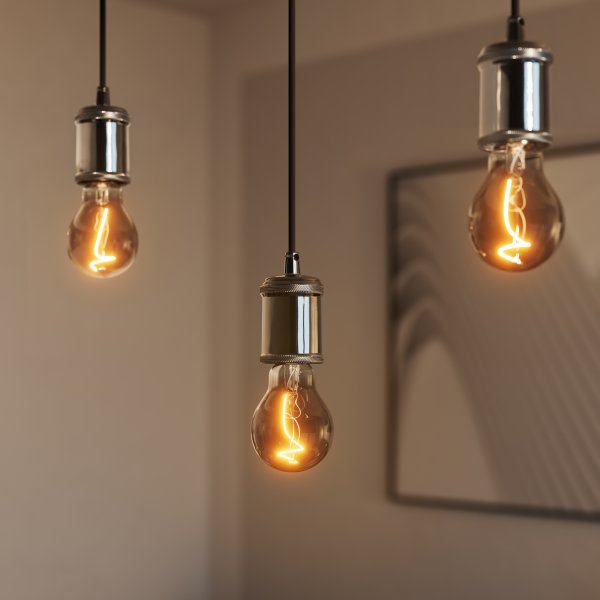 Bobbin Ø10 Mørkegrå loftslampe Fra Ledvance - Det simpla upph&auml;nget ger dig m&aring;nga m&ouml;jligheter, du kan f&ouml;rslagsvis placera flera i grupp eller i rad &ouml;ver matbordet eller i vardagsrummet.