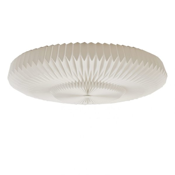 Belli Ø66 Hvid plafond Fra CO Bankeryd - Belli lavet af papir er en diskret loftslampe p&aring; trods af sin smukke plisserede konstruktion.