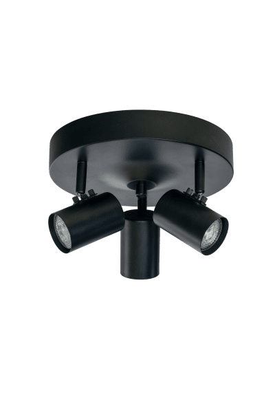 Hugin 3 Sort spotlight Fra Aneta Lighting - Kan med fordel kombineres med vores andre lamper fra Hugin-familien.