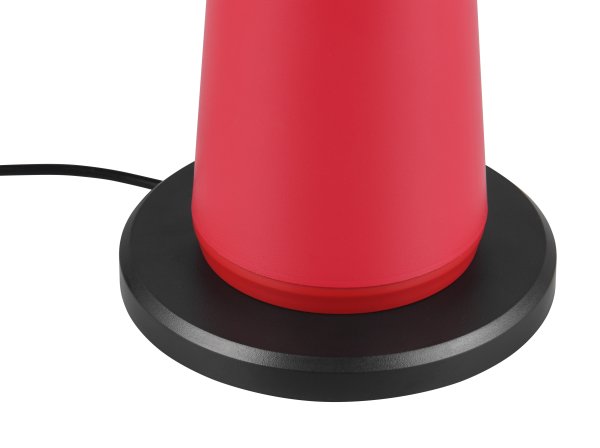 Fungo 30cm RØD bærbar Fra Trio Lighting - Den bærbare Fungo bordlampe kombinerer moderne design med innovative funktioner, hvilket gør den til en favorit blandt genopladelige lamper.