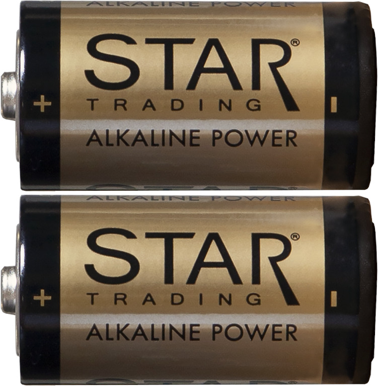 Batteri 2-Pak C 1,5V Power Alkaline Guld Fra Star Trading - 