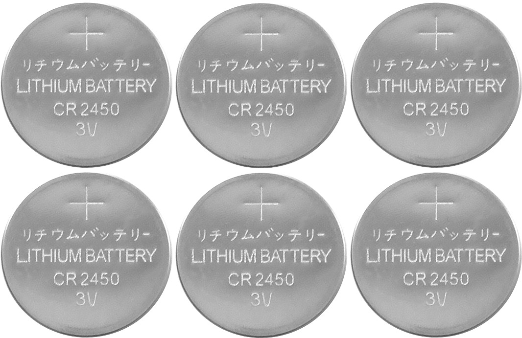 Batteri 6-pk CR2450 Sølv Fra Star Trading - 