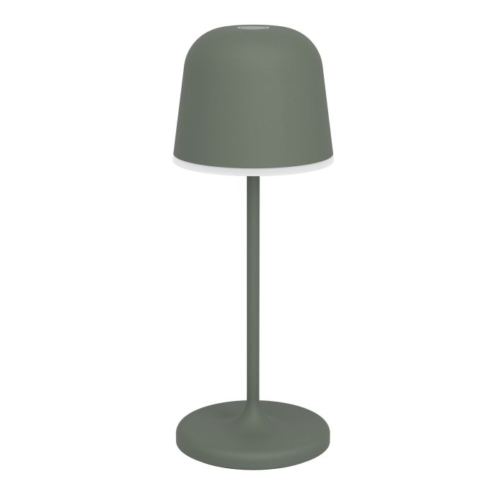 Mannera 20cm Grøn bærbar Fra Eglo - Ved hj&aelig;lp af den indbyggede touch-d&aelig;mper kan du justere lyset i tre trin, s&aring; du f&aring;r den helt rigtige f&oslash;lelse &ndash; fra bl&oslash;d og hyggelig gl&oslash;d til et mere funktionelt lys.