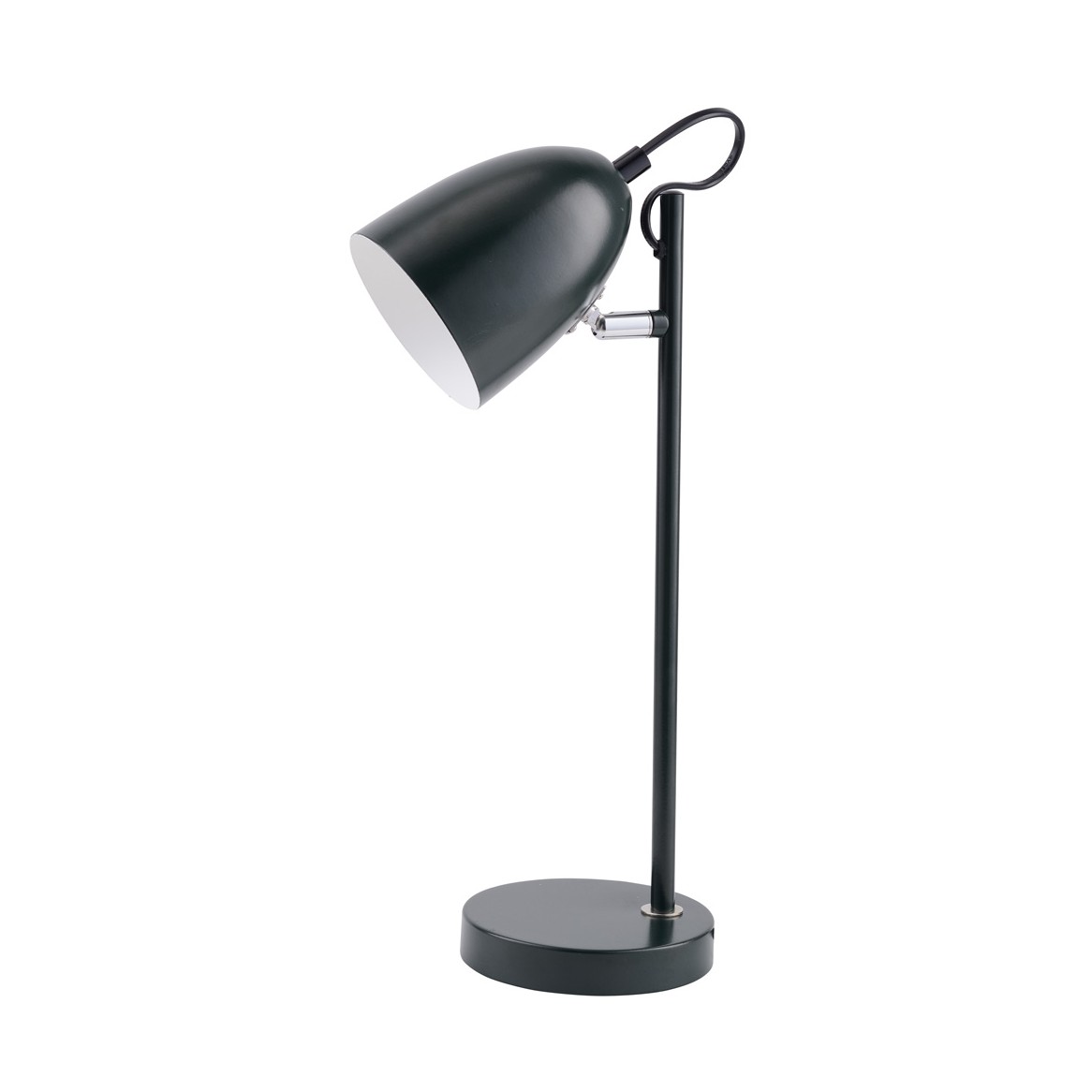 Yep! 37cm Sort skrivebordslampe Fra Halo Design - Den passer perfekt på skrivebordet, natbordet eller sidebordet og tilføjer en varm og sofistikeret atmosfære til dit hjem.