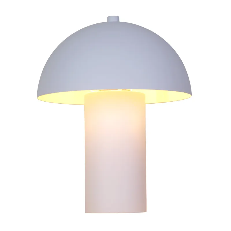 Bert 26cm Hvid bordlampe Fra Globo Lighting - Med sin minimalistiska elegans sm&auml;lter bert harmoniskt in i moderna hem och blir en stilfull inredningsdetalj.