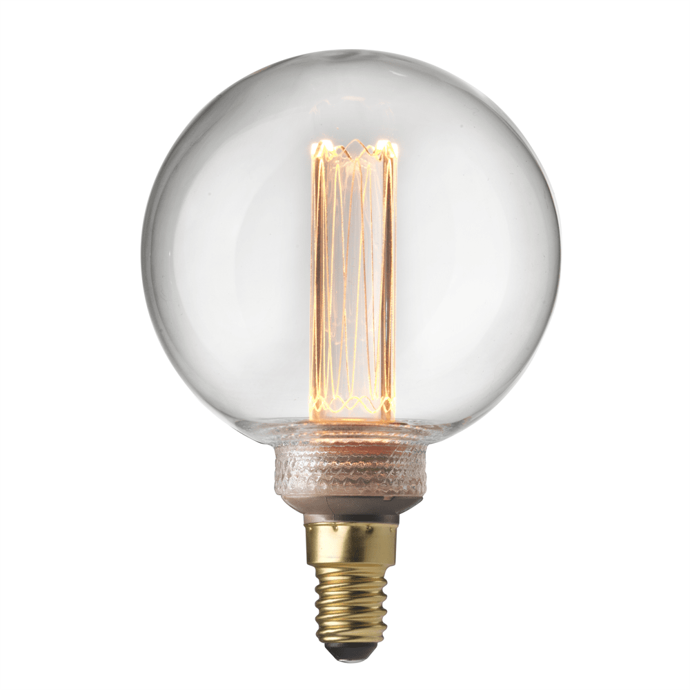 UNI-K E14 Globepære 80 2,3W 1800K Fra Unison - UNI-K Globe 80 Klar dæmpbar 1800K 70lm 2,3W E14 &ndash; Dæmpbar globelampe med lille sokkel &ndash; E14.