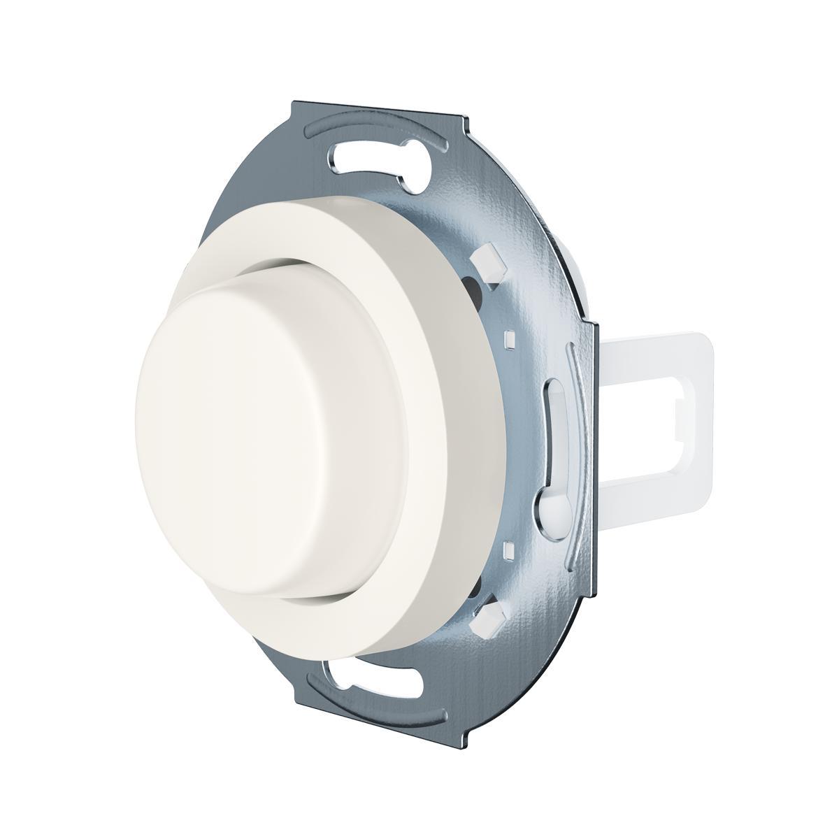 Plejd drejeadapter RTR-01-R Hvid Fra Plejd - Plejd-pucken, der klikkes sammen med RTR-01, bevarer sine funktioner s&aring;som styreindgange og tidsindstillingsfunktioner og kan derfor ogs&aring; styres fra andre knapper.