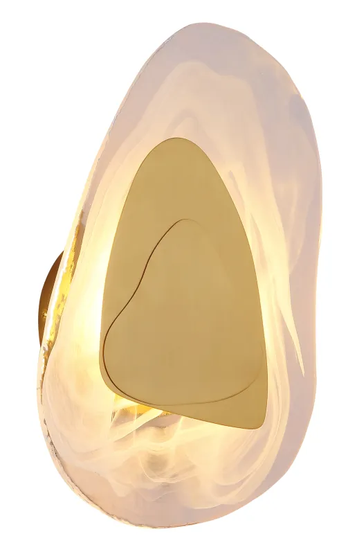 Dorsey 32cm Guld væglampe Fra Globo Lighting - Dorsey v&auml;gglampa f&ouml;rtrollar med sin unika molnformade design och skapar en harmonisk atmosf&auml;r i varje rum.