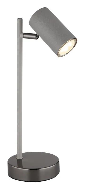 Robby 35cm Grå skrivebordslampe Fra Globo Lighting - Robby &auml;r en praktisk skrivbordslampa som blir ett stilfullt tillskott till ditt hem.