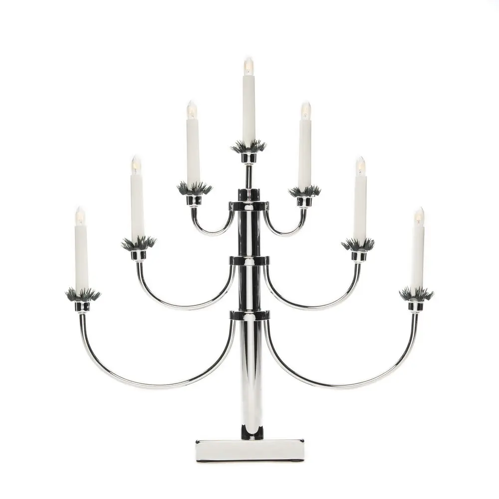 Candelabra 7 Lights Chrom Fra Konstsmide - Det klassiske design med sine syv lys og dekorative detaljer giver en tidl&oslash;s og luksuri&oslash;s f&oslash;lelse.