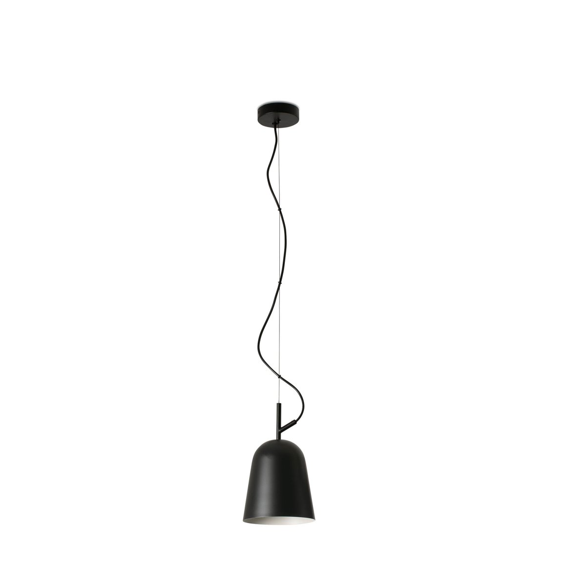 Studio Ø16 Sort loftslampe Fra Faro Barcelona - Studio passer b&aring;de i det moderne hjem og i designbevidste kontorer - perfekt n&aring;r du &oslash;nsker at kombinere funktion med &aelig;stetik.