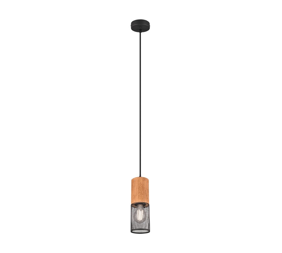 Tosh 24cm Sort loftslampe Fra Trio Lighting - 