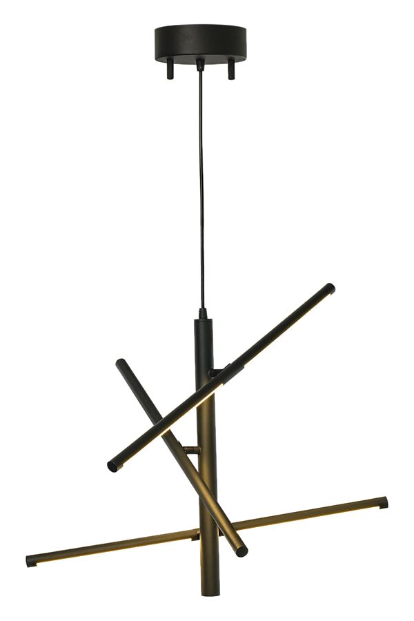 Stecco Ø60 Sort loftslampe Fra Aneta Lighting - Armene kan vinkles i flere retninger, hvilket skaber en god spredning af lyset.