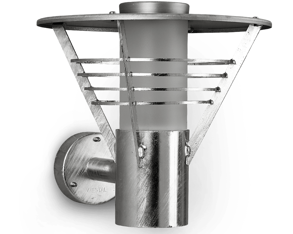 Domsand Galvaniseret stål udendørslampe Fra Westal - Den er lavet af galvaniseret stål og er både holdbar og elegant.