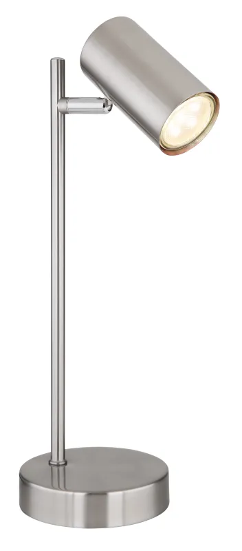 Robby 35cm Mat nikkel skrivebordslampe Fra Globo Lighting - Robby &auml;r en praktisk skrivbordslampa som blir ett stilfullt tillskott till ditt hem.
