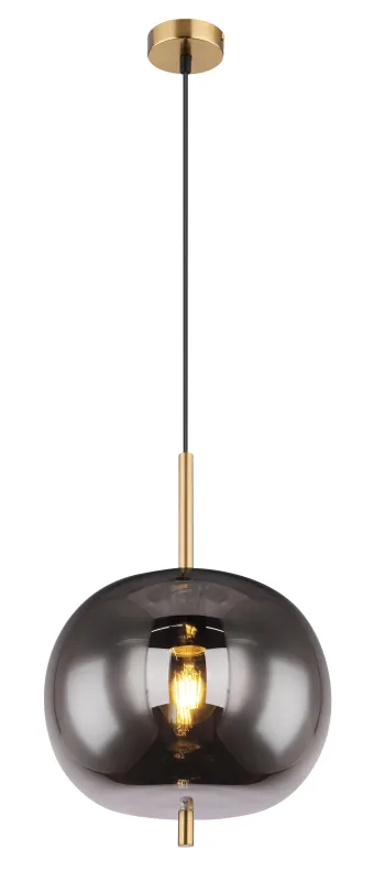 Blacky Ø30 Messing loftslampe Fra Globo Lighting - En stilren armatur som skapar en st&auml;mningsfull och elegant belysning i ditt hem,&nbsp;perfekt i vardagsrum eller matsal.