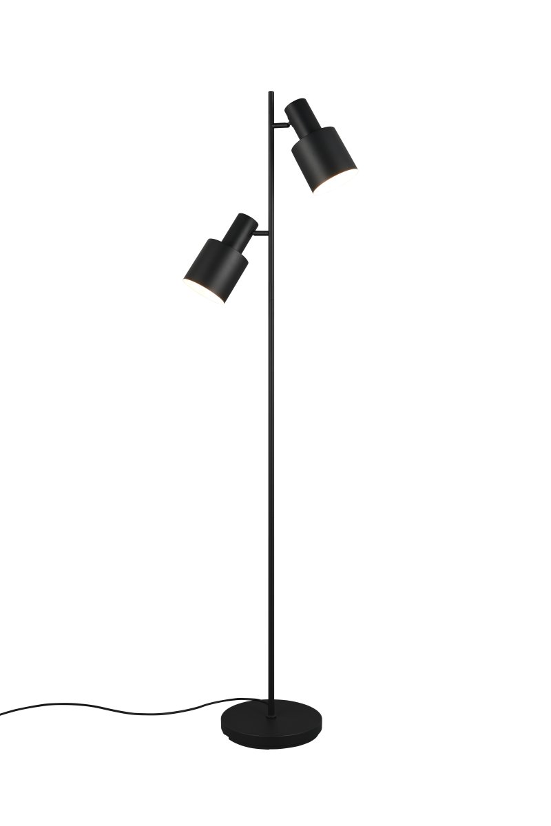 Agudo Sort gulvlampe Fra Trio Lighting - 
