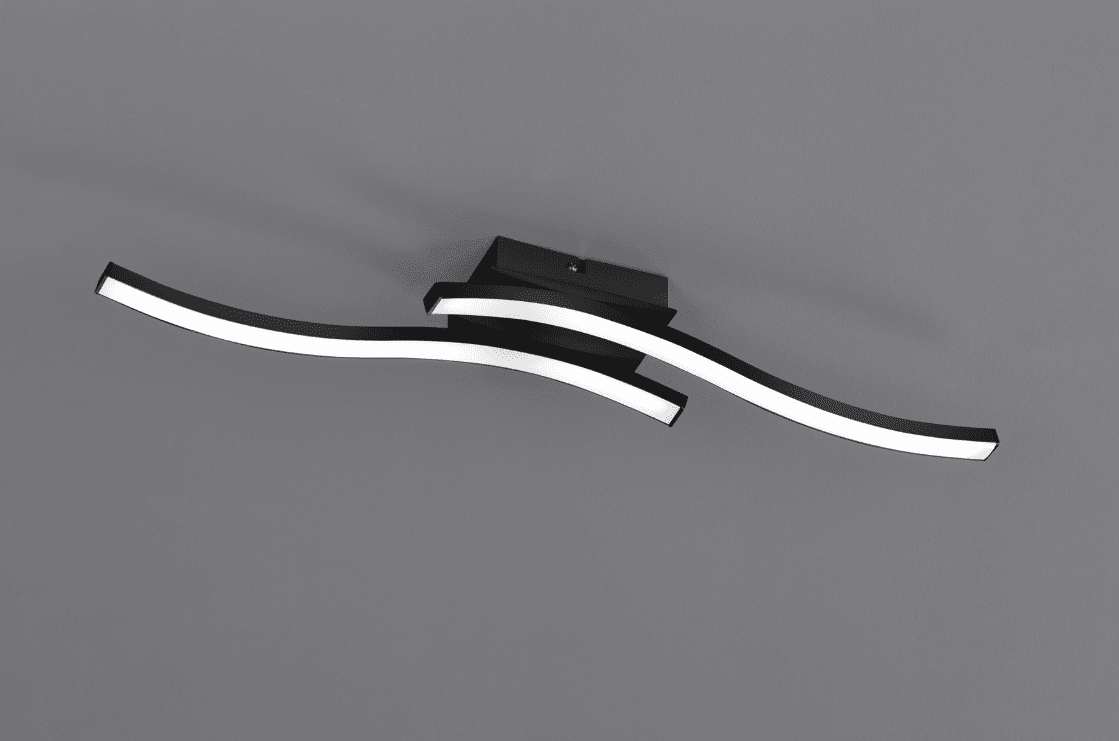 Route 56cm Sort plafond Fra Trio Lighting - 