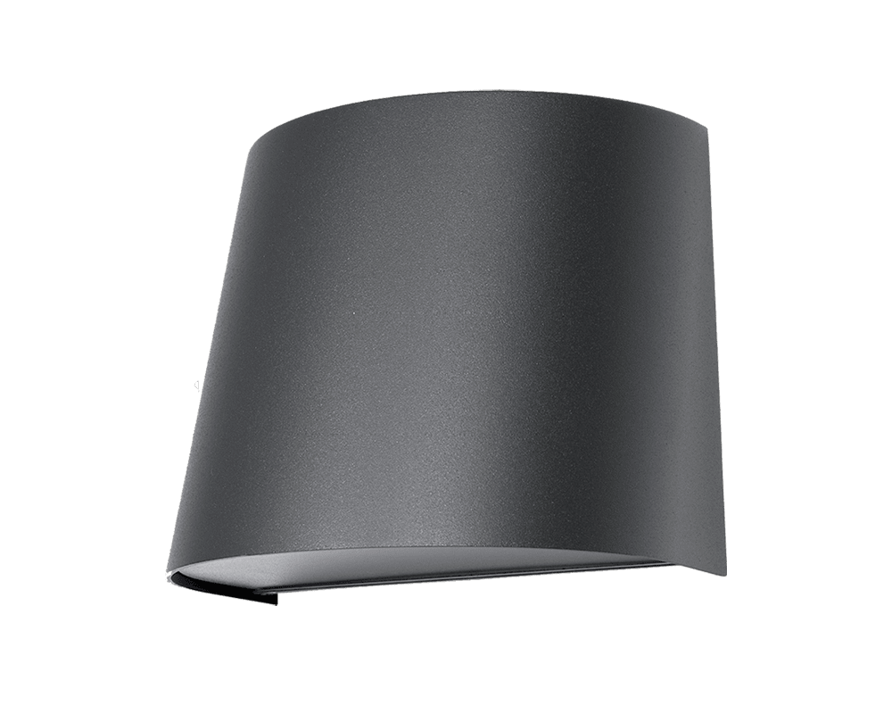 Mini Antracit udendørslampe Fra Westal - Bagsiden er udstyret med to ind- og udgange og hurtig tilslutningsterminal, som g&oslash;r den nem at installere.