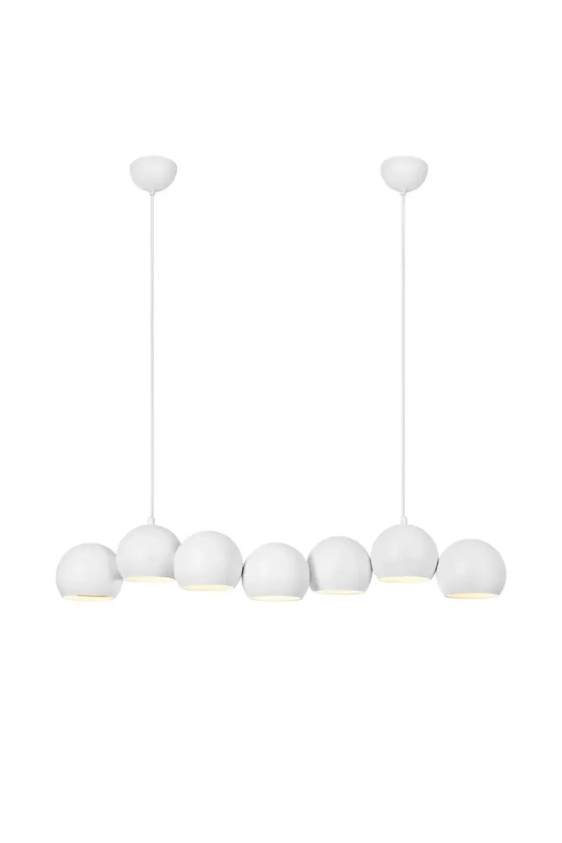 Cupolo 100cm Hvid loftslampe Fra Markslöjd - Lampen kr&aelig;ver 7 p&aelig;rer med en lille fatning (E14) p&aring; 40W eller lignende i LED, medf&oslash;lger ikke.