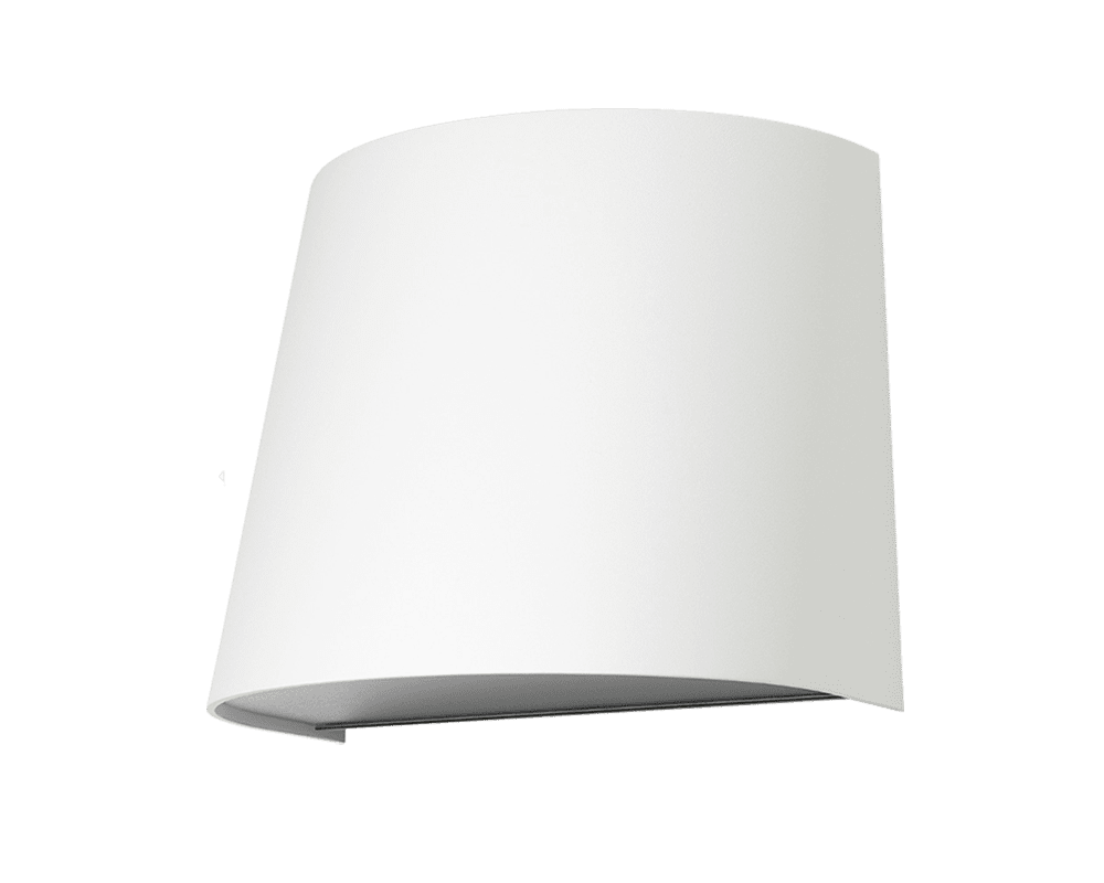 Mini Hvid udendørslampe Fra Westal - Bagsiden er udstyret med to ind- og udgange og hurtig tilslutningsterminal, som gør den nem at installere.