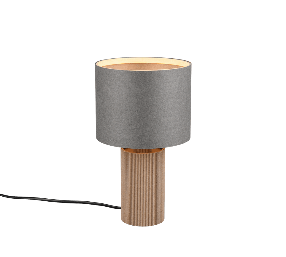 Canio 28cm Grå bordlampe Fra Trio Lighting - 