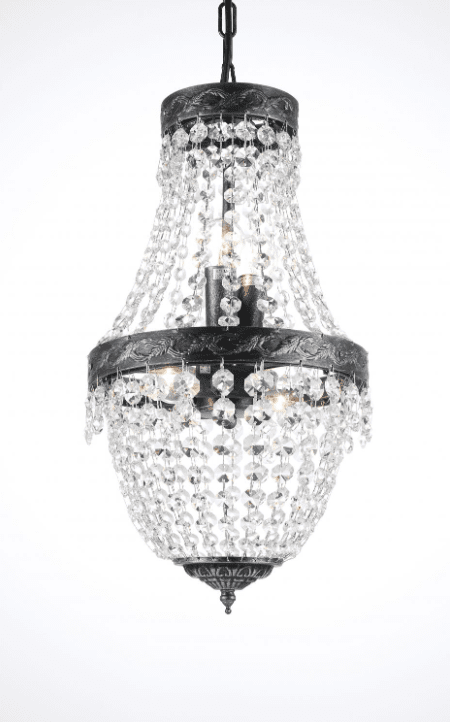 Morsamt Ø25 Antik sølv krystal Fra Norrsken Design - Den majestætiske Morsamt-lysekrone i antikt sølv tilbyder en perfekt balance mellem antik elegance og moderne luksus.