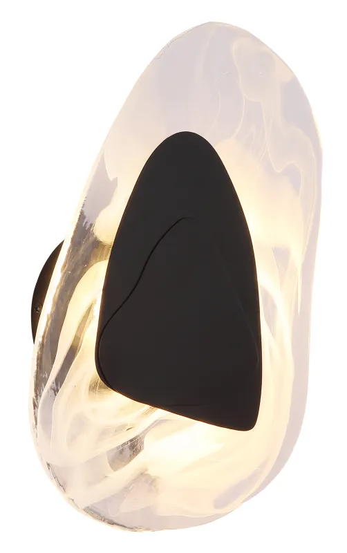 Dorsey 32cm Sort væglampe Fra Globo Lighting - Dorsey v&auml;gglampa f&ouml;rtrollar med sin unika molnformade design och skapar en harmonisk atmosf&auml;r i varje rum.