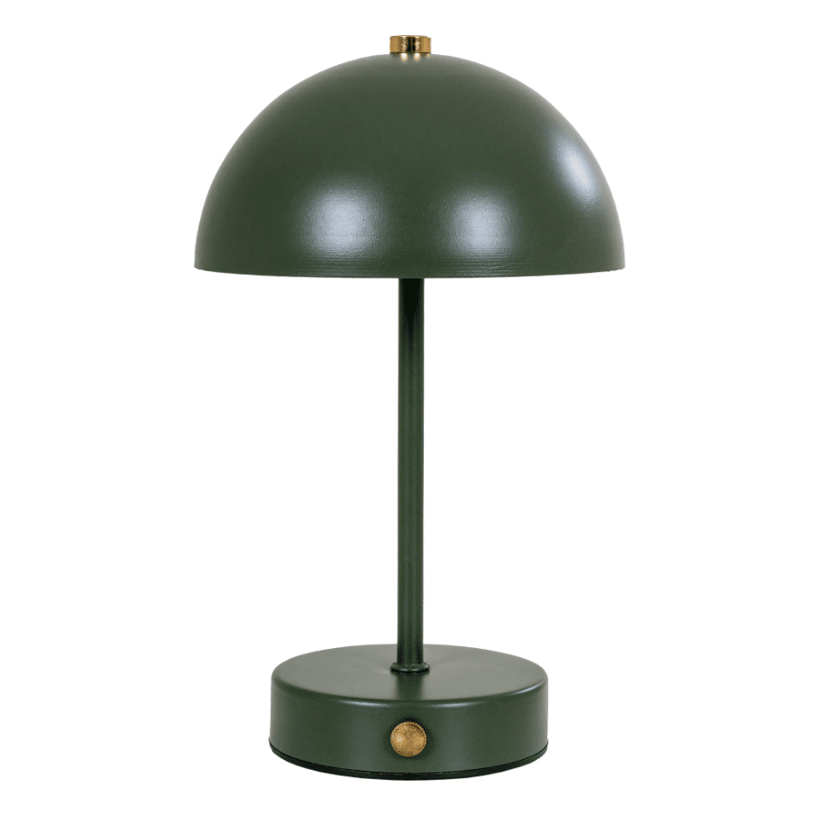 Holt LED 25cm Grøn bærbar Fra House of Nordic - De klassiska formen i gr&ouml;n metall med detaljer i m&auml;ssing bidrar med en harmonisk atmosf&auml;r till rummet.
